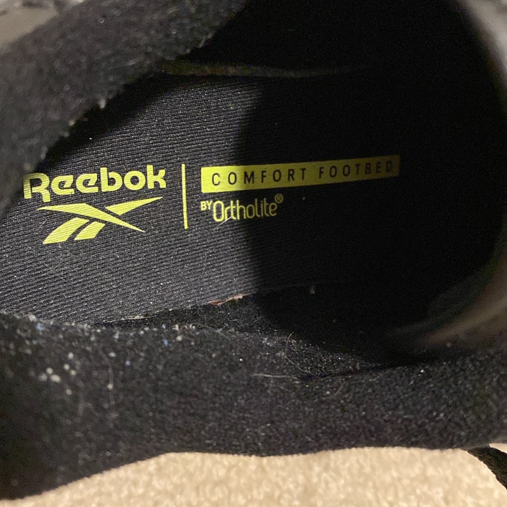 Reebok Classic Renaissance Black Leather Sneakers Size 7.5 - Picture 7 of 15
